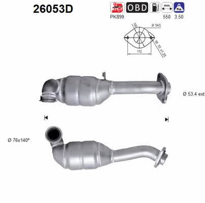 As 26053D Catalytic Converter 26053D: Buy near me in Poland at 2407.PL - Good price!
