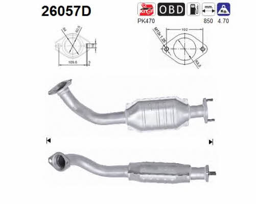 As 26057D Catalytic Converter 26057D: Buy near me at 2407.PL in Poland at an Affordable price!