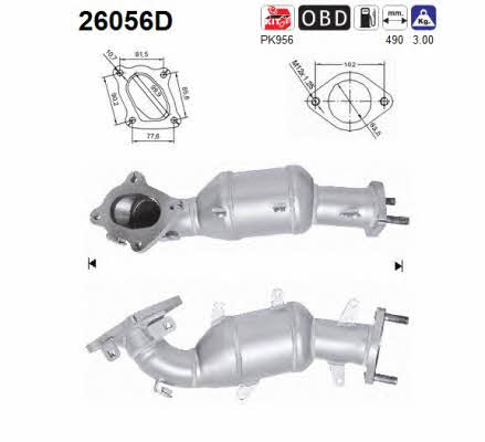 As 26056D Catalytic Converter 26056D: Buy near me in Poland at 2407.PL - Good price!