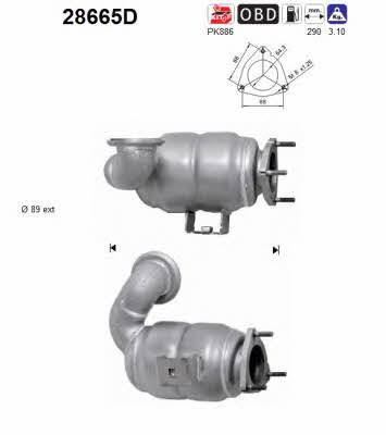 As 28665D Catalytic Converter 28665D: Buy near me in Poland at 2407.PL - Good price!