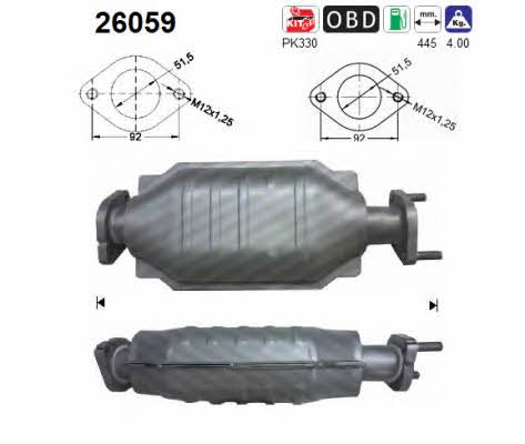 As 26059 Catalytic Converter 26059: Buy near me in Poland at 2407.PL - Good price!