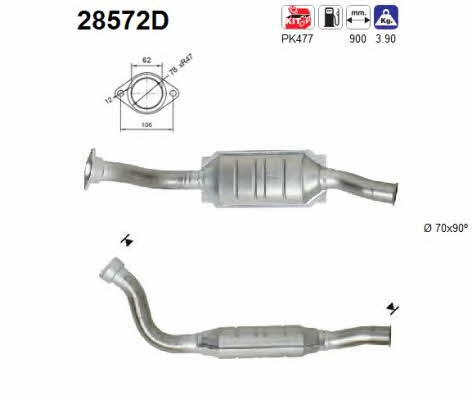 As 28572D Catalytic Converter 28572D: Buy near me in Poland at 2407.PL - Good price!
