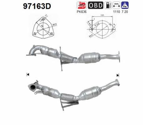 As 97163D Catalytic Converter 97163D: Buy near me in Poland at 2407.PL - Good price!