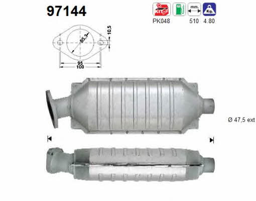 As 97144 Catalytic Converter 97144: Buy near me at 2407.PL in Poland at an Affordable price!
