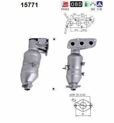As 15771 Catalytic Converter 15771: Buy near me in Poland at 2407.PL - Good price!