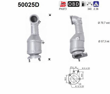 As 50025D Catalytic Converter 50025D: Buy near me in Poland at 2407.PL - Good price!