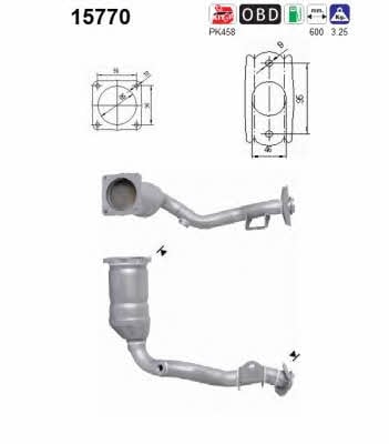 As 15770 Catalytic Converter 15770: Buy near me in Poland at 2407.PL - Good price!