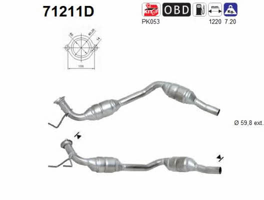 As 71211D Catalytic Converter 71211D: Buy near me in Poland at 2407.PL - Good price!
