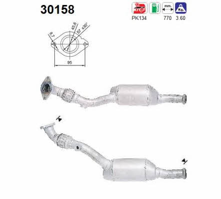As 30158 Catalytic Converter 30158: Buy near me in Poland at 2407.PL - Good price!