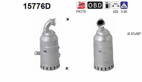 As 15776D Catalytic Converter 15776D: Buy near me at 2407.PL in Poland at an Affordable price!