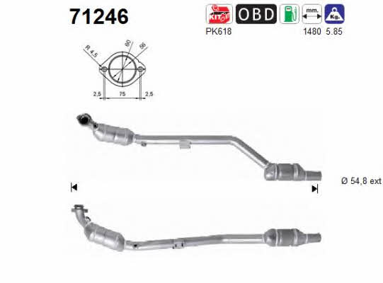 As 71246 Catalytic Converter 71246: Buy near me in Poland at 2407.PL - Good price!