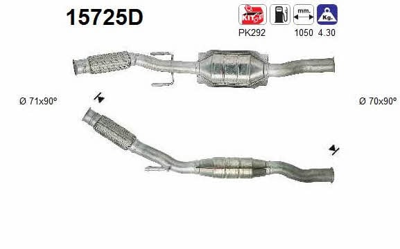 Katalizator Citroen: 15725D As Katalizator