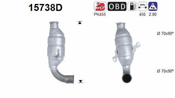 As 15738D Catalytic Converter 15738D: Buy near me in Poland at 2407.PL - Good price!