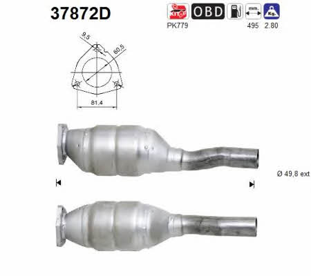 As 37872D Катализатор 37872D: Отличная цена - Купить в Польше на 2407.PL!