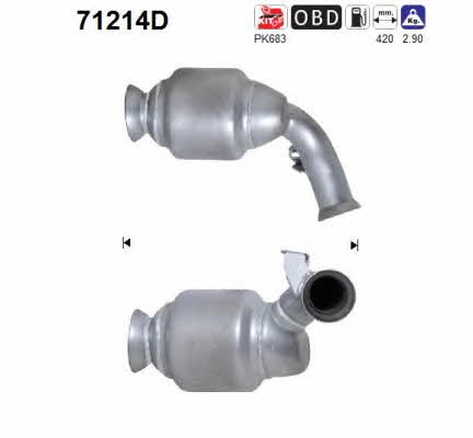 As 71214D Catalytic Converter 71214D: Buy near me at 2407.PL in Poland at an Affordable price!