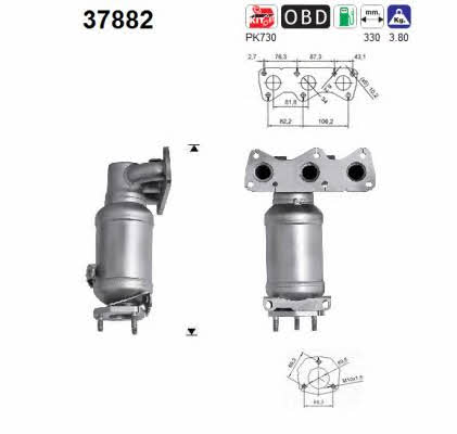 As 37882 Catalytic Converter 37882: Buy near me in Poland at 2407.PL - Good price!