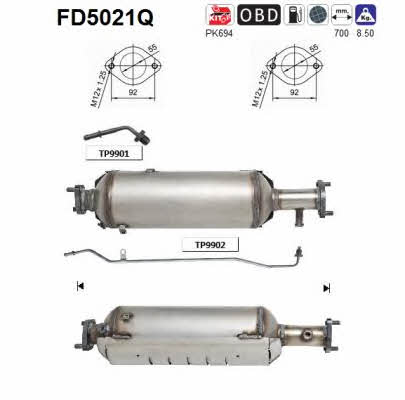 As FD5021Q Фільтр сажевий DPF FD5021Q: Приваблива ціна - Купити у Польщі на 2407.PL!