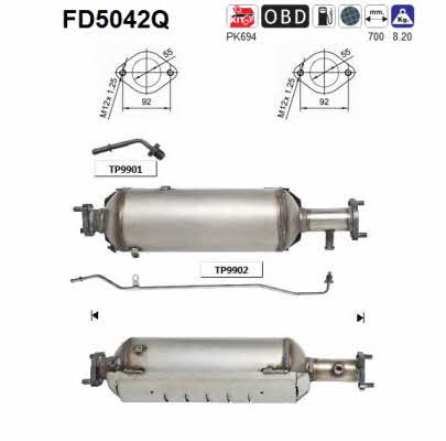As FD5042Q Filtr cząstek stałych DPF FD5042Q: Dobra cena w Polsce na 2407.PL - Kup Teraz!