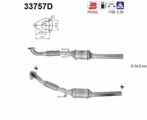 As 33757D Catalytic Converter 33757D: Buy near me in Poland at 2407.PL - Good price!