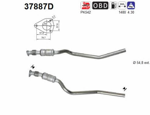 As 37887D Catalytic Converter 37887D: Buy near me in Poland at 2407.PL - Good price!