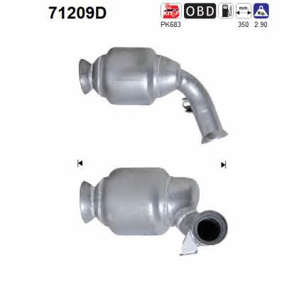 As 71209D Catalytic Converter 71209D: Buy near me in Poland at 2407.PL - Good price!