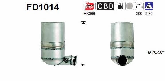 As FD1014 Diesel particulate filter DPF FD1014: Buy near me in Poland at 2407.PL - Good price!