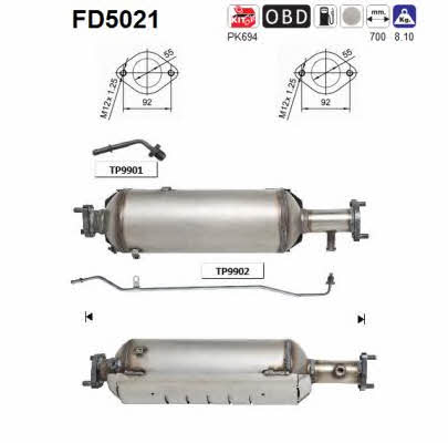 As FD5021 Filtr cząstek stałych DPF FD5021: Dobra cena w Polsce na 2407.PL - Kup Teraz!