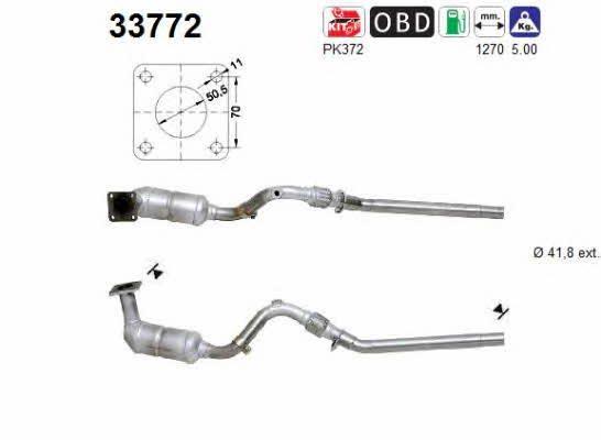 As 33772 Catalytic Converter 33772: Buy near me in Poland at 2407.PL - Good price!