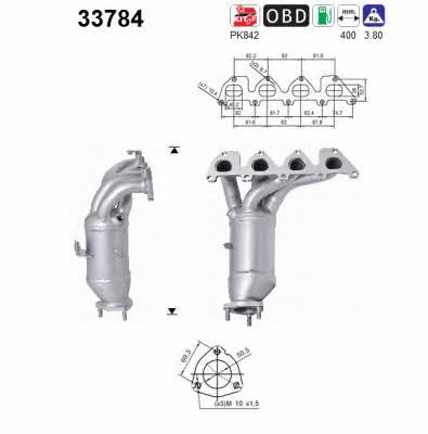 As 33784 Catalytic Converter 33784: Buy near me in Poland at 2407.PL - Good price!