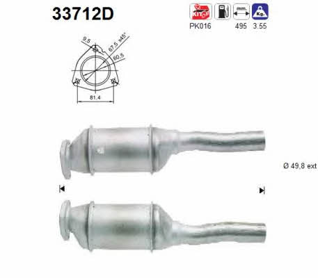 As 33712D Catalytic Converter 33712D: Buy near me in Poland at 2407.PL - Good price!