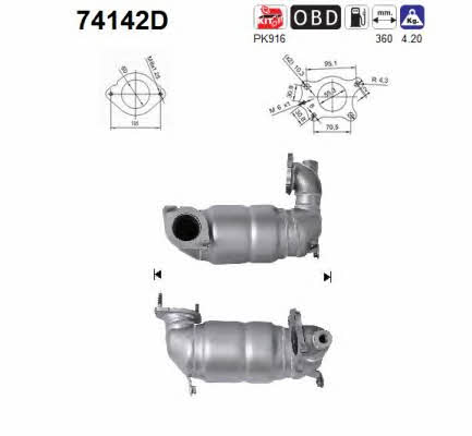 As 74142D Catalytic Converter 74142D: Buy near me in Poland at 2407.PL - Good price!