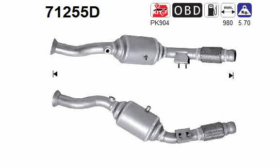 As 71255D Catalytic Converter 71255D: Buy near me in Poland at 2407.PL - Good price!