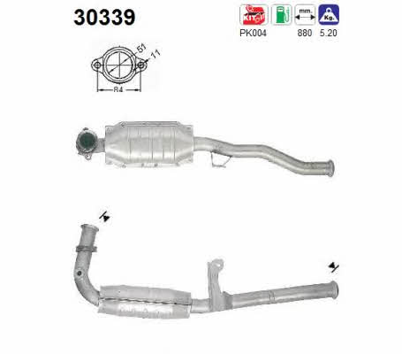 As 30339 Catalytic Converter 30339: Buy near me in Poland at 2407.PL - Good price!