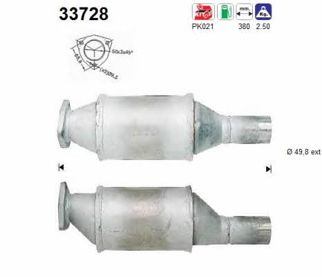 As 33728 Catalytic Converter 33728: Buy near me in Poland at 2407.PL - Good price!
