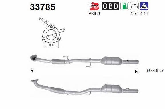 As 33785 Catalytic Converter 33785: Buy near me in Poland at 2407.PL - Good price!