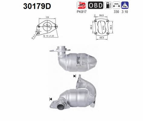 As 30179D Catalytic Converter 30179D: Buy near me in Poland at 2407.PL - Good price!