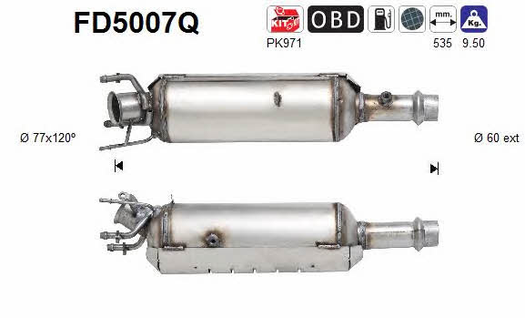 As FD5007Q Dieselpartikelfilter DPF FD5007Q: Kaufen Sie zu einem guten Preis in Polen bei 2407.PL!