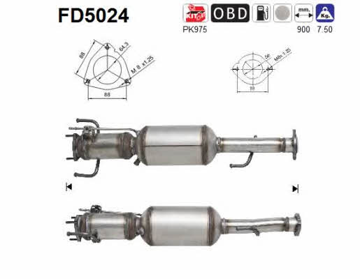 As FD5024 Фильтр сажевый DPF FD5024: Отличная цена - Купить в Польше на 2407.PL!
