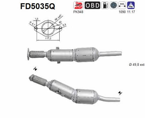 As FD5035Q Фильтр сажевый DPF FD5035Q: Отличная цена - Купить в Польше на 2407.PL!