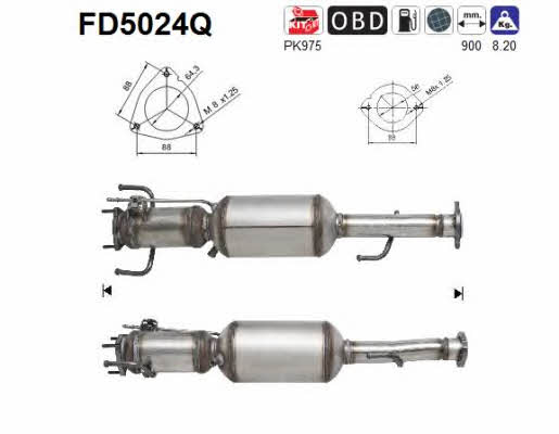As FD5024Q Фильтр сажевый DPF FD5024Q: Отличная цена - Купить в Польше на 2407.PL!