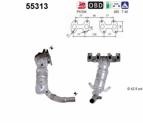As 55313 Catalytic Converter 55313: Buy near me in Poland at 2407.PL - Good price!
