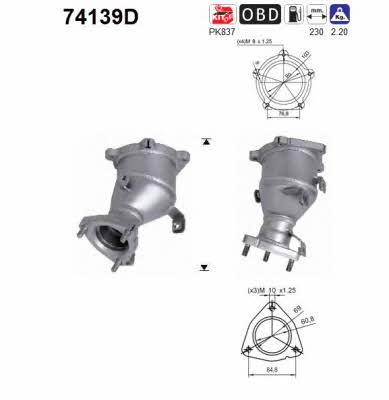 As 74139D Katalysator 74139D: Kaufen Sie zu einem guten Preis in Polen bei 2407.PL!