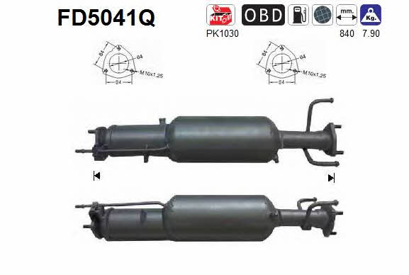 As FD5041Q Diesel particulate filter DPF FD5041Q: Buy near me in Poland at 2407.PL - Good price!