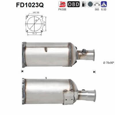 As FD1023Q Filtr cząstek stałych DPF FD1023Q: Dobra cena w Polsce na 2407.PL - Kup Teraz!