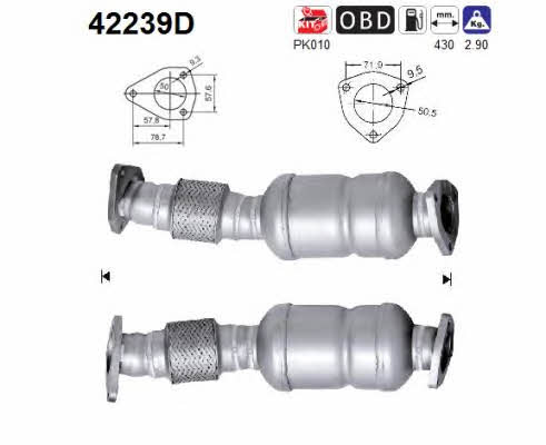 As 42239D Catalytic Converter 42239D: Buy near me in Poland at 2407.PL - Good price!