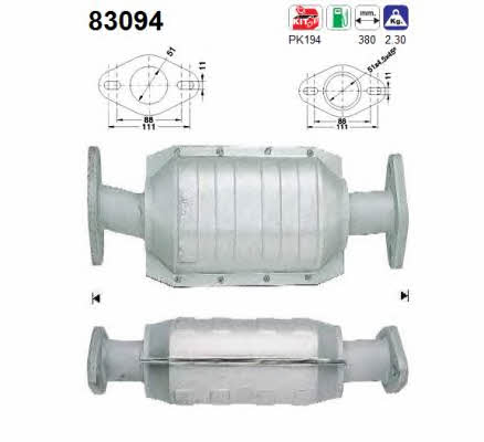 As 83094 Catalytic Converter 83094: Buy near me in Poland at 2407.PL - Good price!
