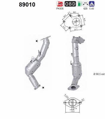 As 89010 Catalytic Converter 89010: Buy near me at 2407.PL in Poland at an Affordable price!