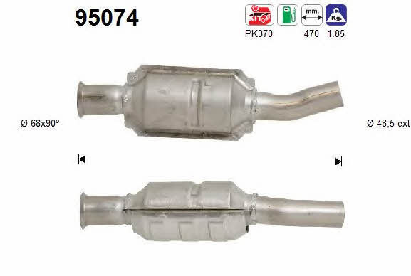 As 95074 Catalytic Converter 95074: Buy near me in Poland at 2407.PL - Good price!
