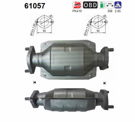 As 61057 Catalytic Converter 61057: Buy near me in Poland at 2407.PL - Good price!