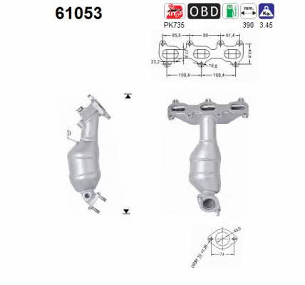 As 61053 Catalytic Converter 61053: Buy near me at 2407.PL in Poland at an Affordable price!